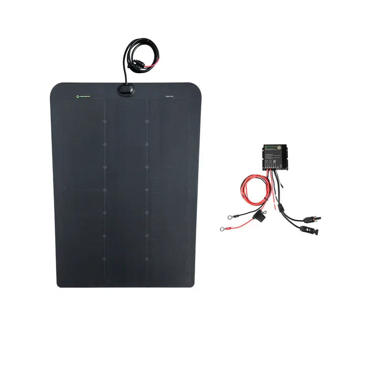 Load image into Gallery viewer, Chevrolet-Silverado-2500HD-with-Scoop-Lensun-98W-Hood-Solar-Panel-12
