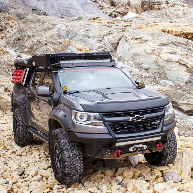 Load image into Gallery viewer, Chevrolet Colorado ZR2 Lensun 95W Hood Flexible Solar Panel
