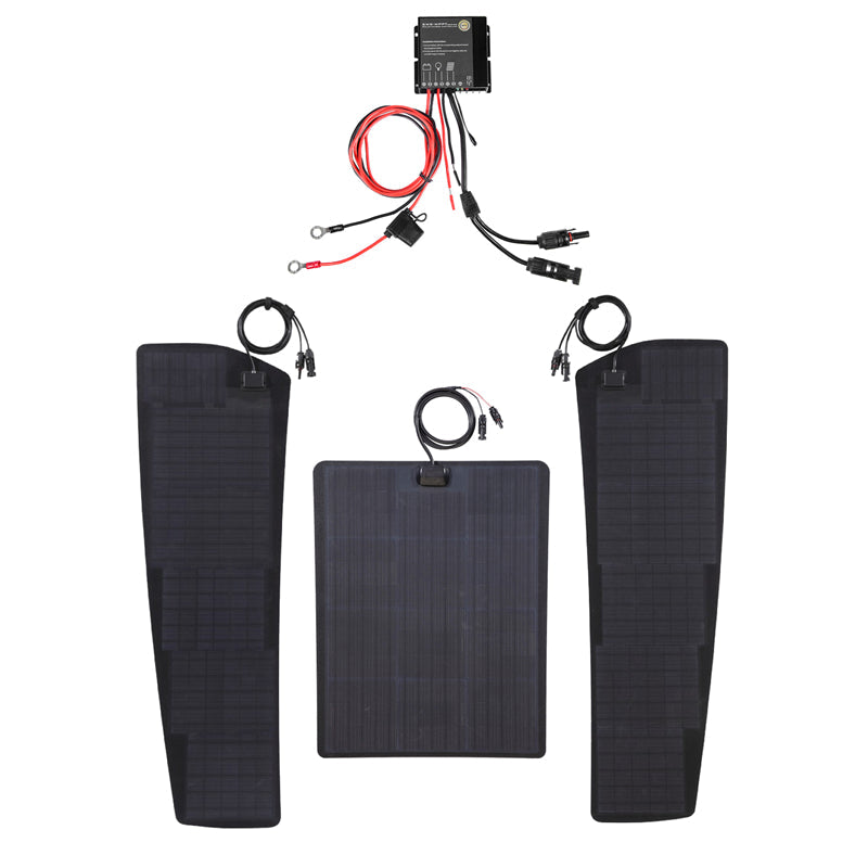 Load image into Gallery viewer, Dodge Ram 1500 4th Gen (2009-2018) Lensun 130W Hood Flexible Solar Panel
