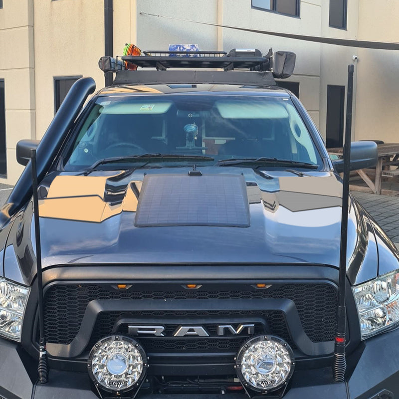 Load image into Gallery viewer, Dodge Ram 1500 4th Gen (2009-2018) Lensun 60W Hood Flexible Solar Panel
