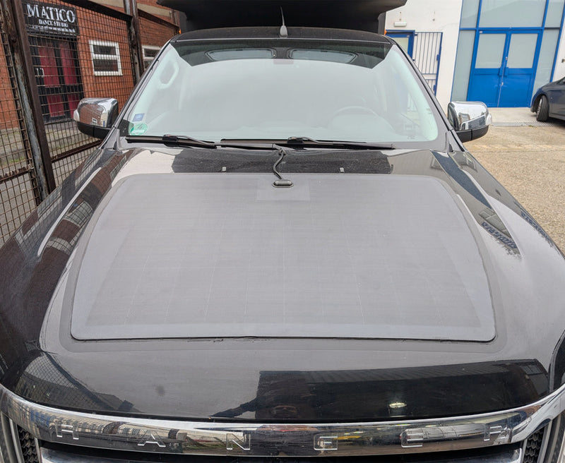 Load image into Gallery viewer, Ford Ranger PX1 (2011-2015) Lensun 100W Hood/Bonnet Flexible Solar Panel
