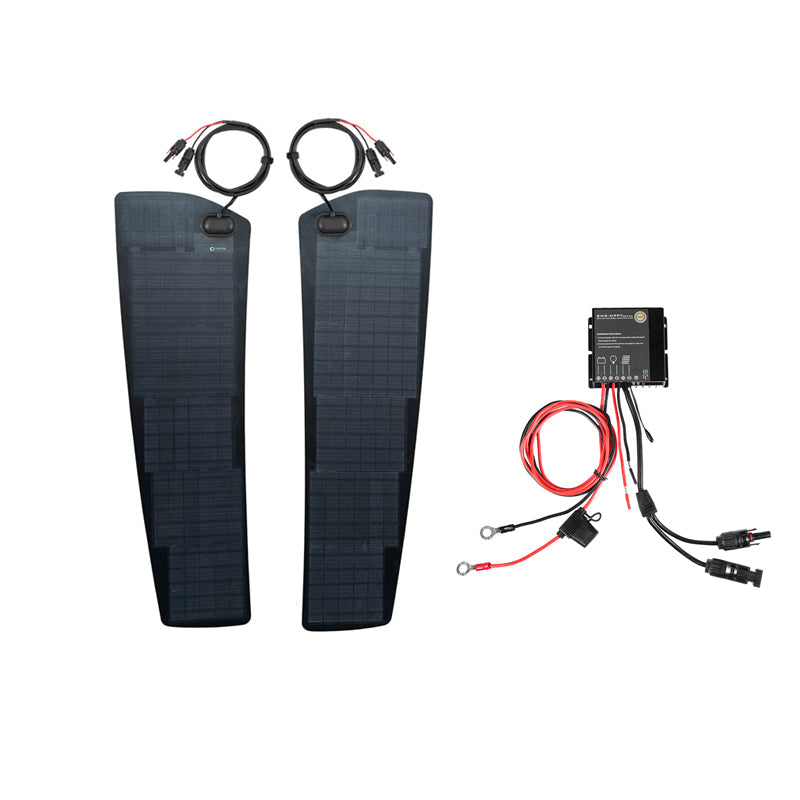 Load image into Gallery viewer, Ford F-150 Raptor (2018-Present) Lensun 70W Hood Flexible Solar Panel
