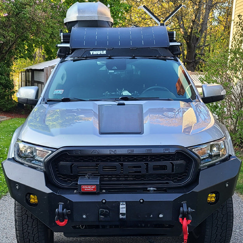 Load image into Gallery viewer, Ford Ranger (2019-2022) Lensun 45W Hood Flexible Solar Panel
