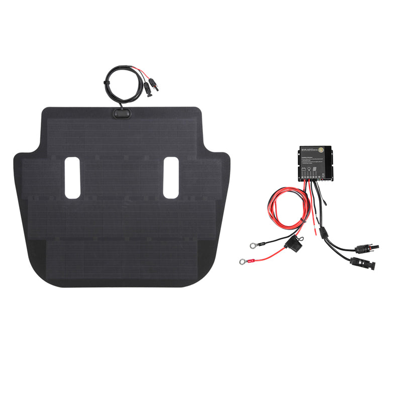 Load image into Gallery viewer, Jeep Wrangler JL (2018-Present) Lensun 90W Hood Flexible Solar Panel
