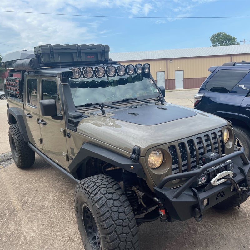 Load image into Gallery viewer, Jeep Wrangler JL (2018-Present) Lensun 90W Hood Flexible Solar Panel
