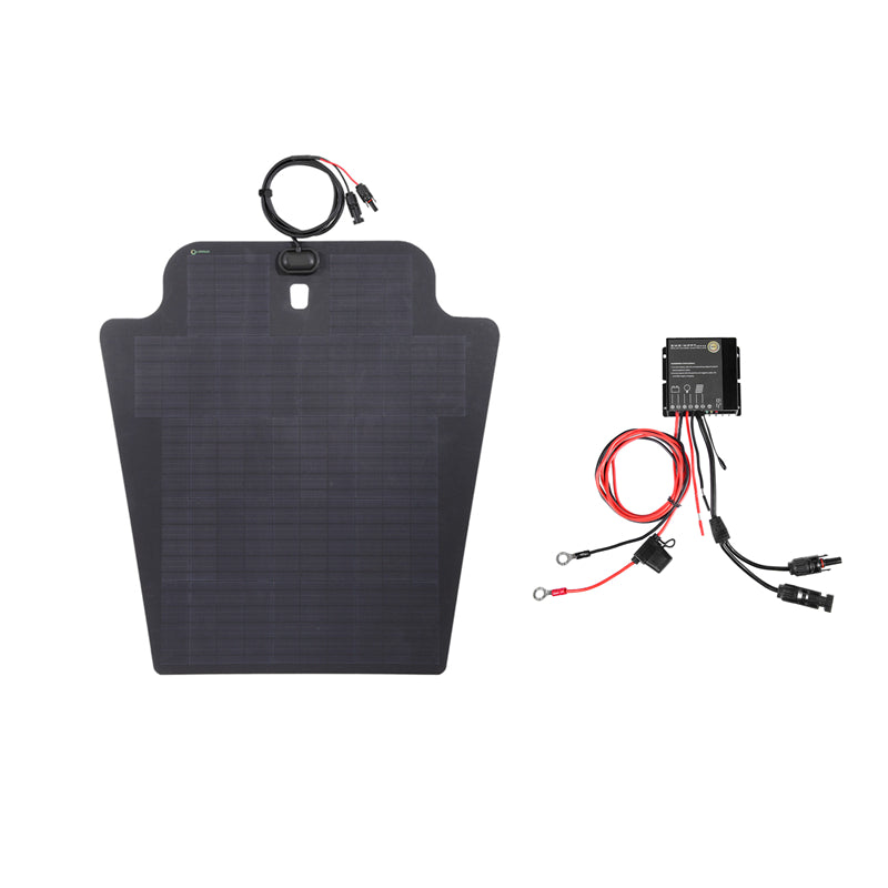 Load image into Gallery viewer, Jeep Wrangler TJ/LJ (2003-2006) Lensun 82W Hood Flexible Solar Panel
