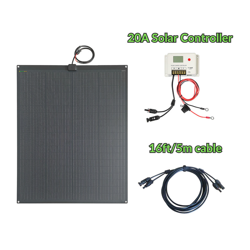 Load image into Gallery viewer, Lensun 200W Flexible Solar Panel, Advanced N-type solar cells 25% efficiency
