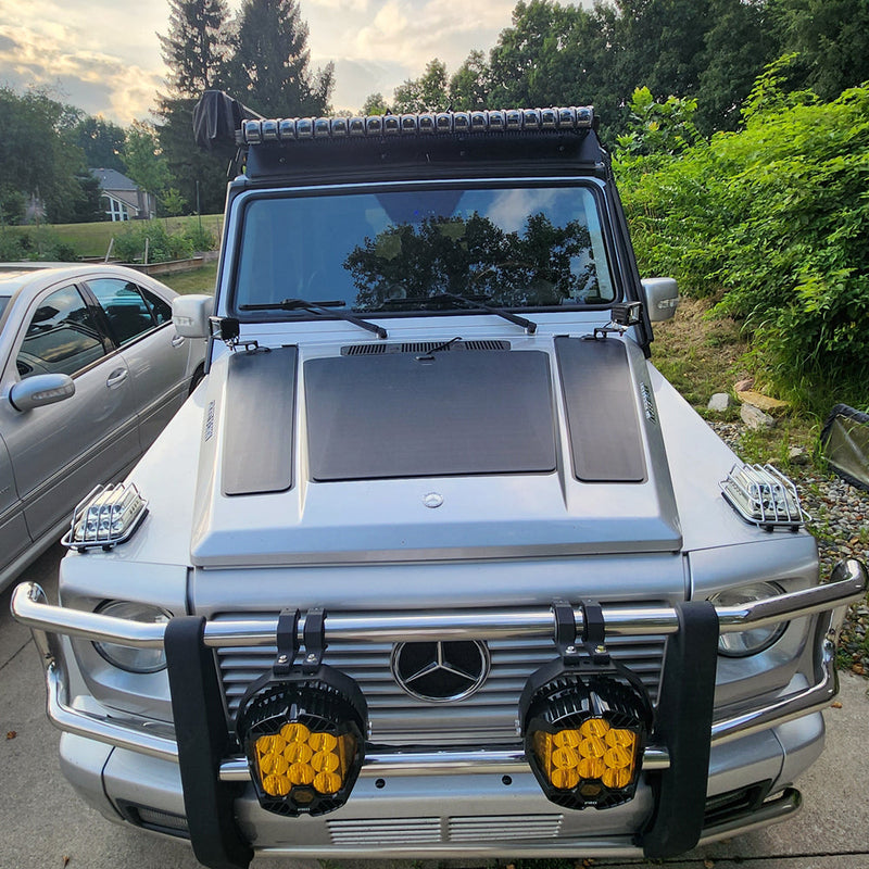 Load image into Gallery viewer, Mercedes-Benz G-Wagen G-Class Lensun 135W Hood/Bonnet Flexible Solar Panel

