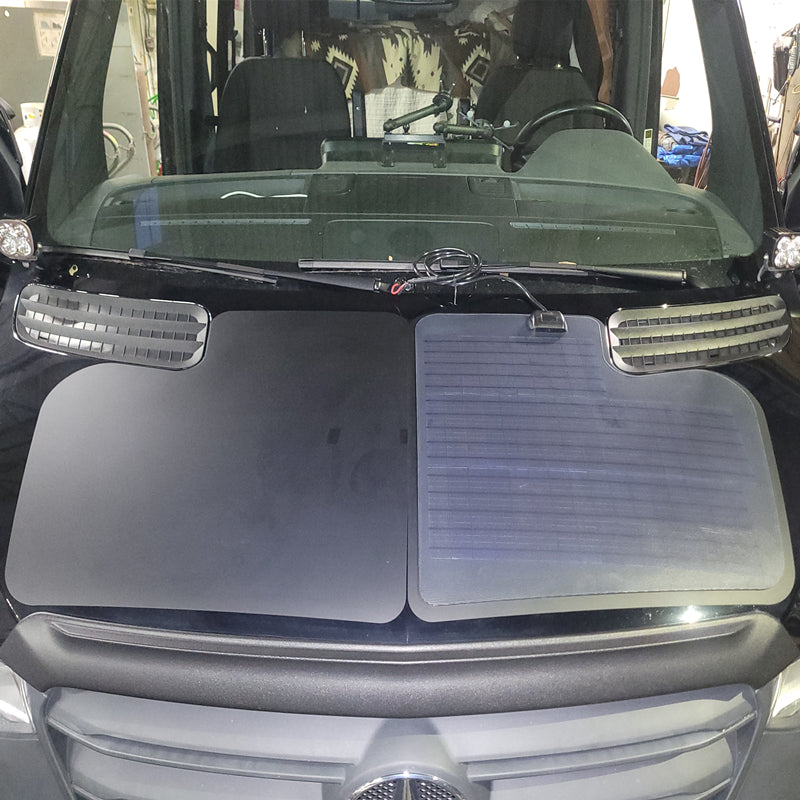 Load image into Gallery viewer, Mercedes-Benz Sprinter 3rd Gen(2019-present) Lensun 90W Hood/Bonnet Flexible Solar Panel
