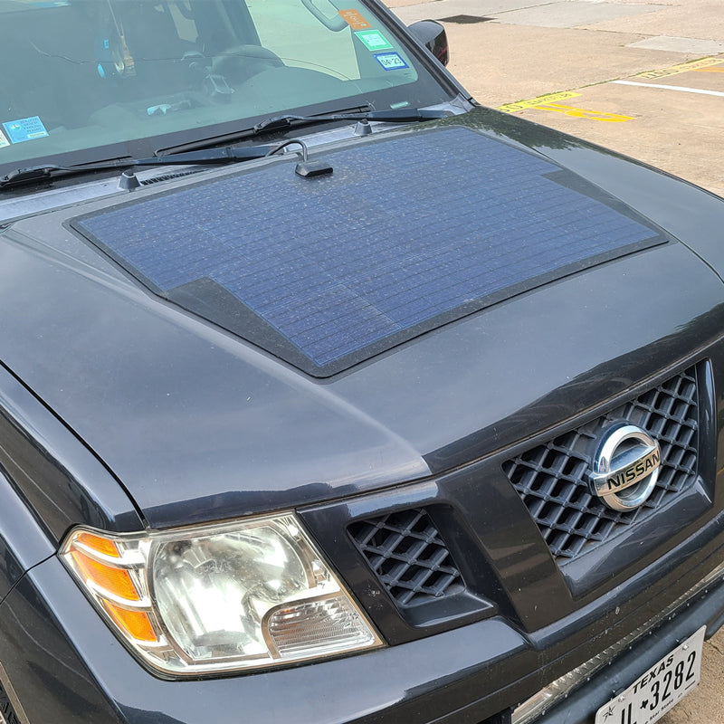 Load image into Gallery viewer, Nissan Frontier (2005-2021) Lensun 100W  Hood Flexible Solar Panel
