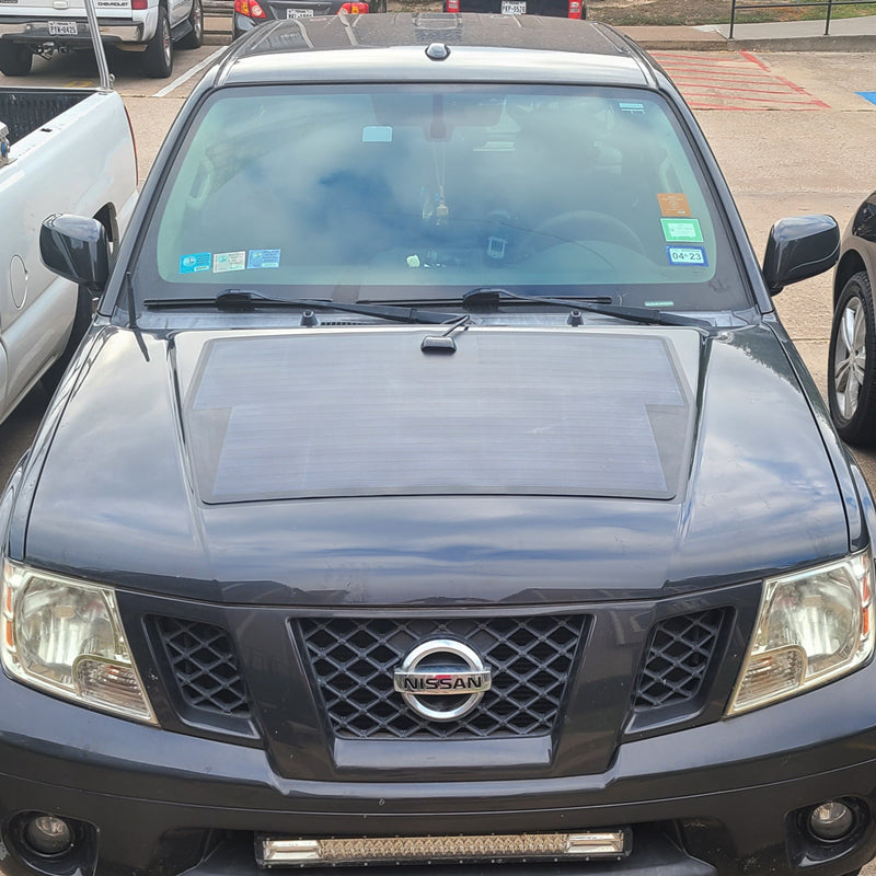 Load image into Gallery viewer, Nissan Frontier (2005-2021) Lensun 100W  Hood Flexible Solar Panel
