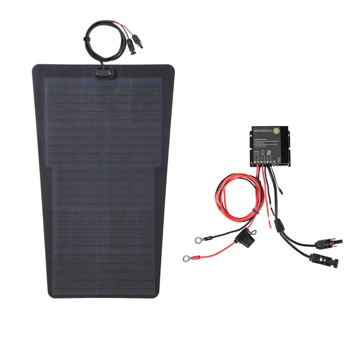 Load image into Gallery viewer, Subaru_Forester_5th_Gen_Lensun_70W_Hood_Flexible_Solar_Panel_1
