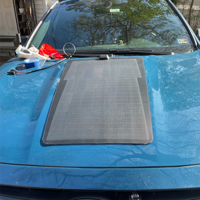 Load image into Gallery viewer, Subaru Outback 6th Gen (2020-Present) Lensun 65W Hood Flexible Solar Panel-3
