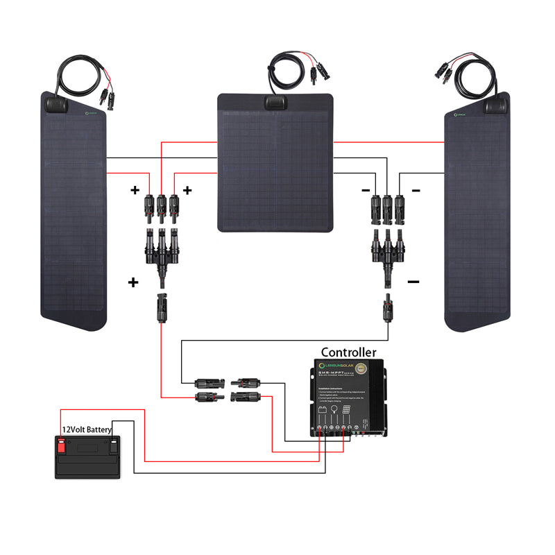 Load image into Gallery viewer, Toyota 4Runner 4th&amp;5th Gen(2003-2024) with Scoop Lensun 80W Hood Solar Panel
