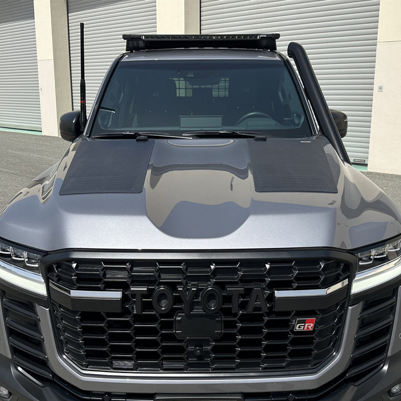 Load image into Gallery viewer, Toyota LandCruiser 300 LC300 Lensun 110W Hood Flexible Solar Panel-1
