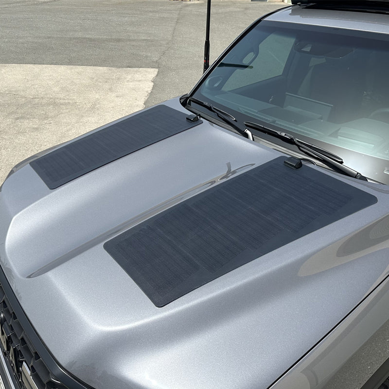 Load image into Gallery viewer, Toyota LandCruiser 300 LC300 Lensun 110W Hood Flexible Solar Panel-2

