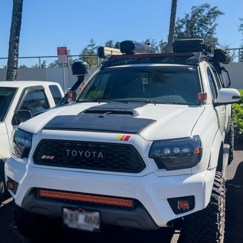 Load image into Gallery viewer, Toyota Tacoma Sport 2nd Gen (2005-2015) Lensun 60W(25W+35) 12V Hood Flexible Solar Panel-2
