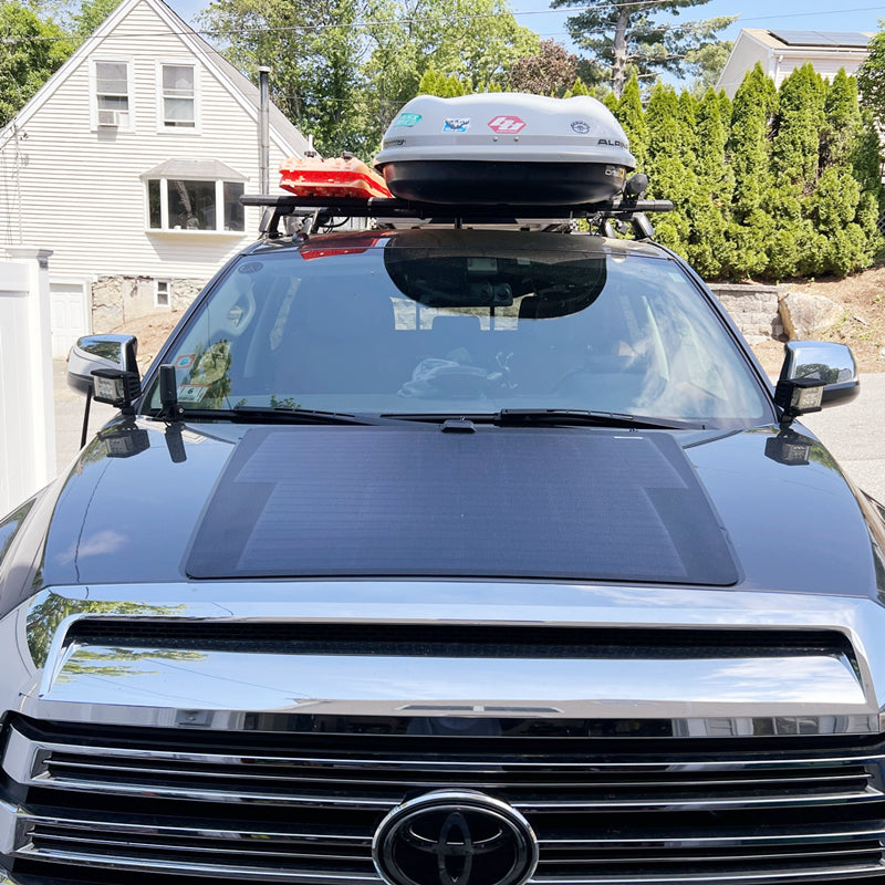 Load image into Gallery viewer, Toyota Tundra 2nd Gen (2014-2021) Lensun 90W Hood Flexible Solar Panel
