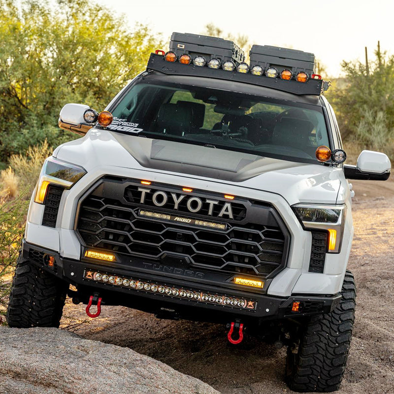 Load image into Gallery viewer, Toyota Tundra 3rd Gen (2022-Present) Lensun 90W 12V Hood Flexible Solar Panel
