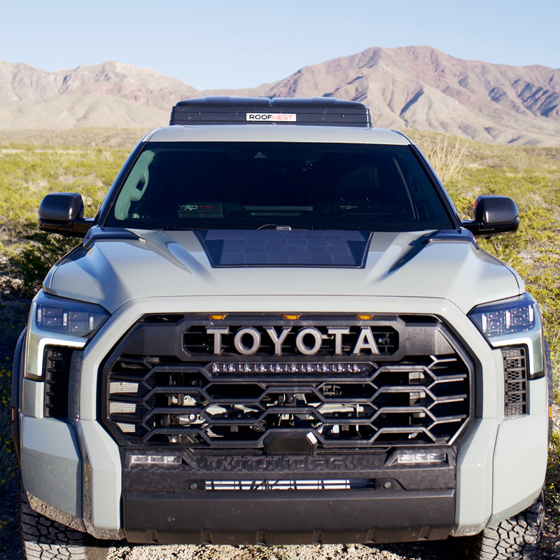 Load image into Gallery viewer, Toyota Tundra 3rd Gen (2022-Present) Lensun 90W 12V Hood Flexible Solar Panel
